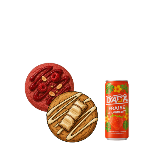 Formule Étudiant : deux cookies et une boisson